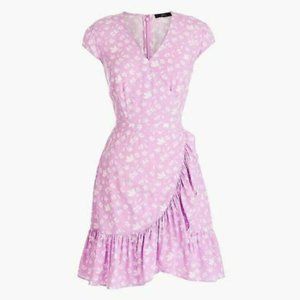 Faux-wrap Floral Dress